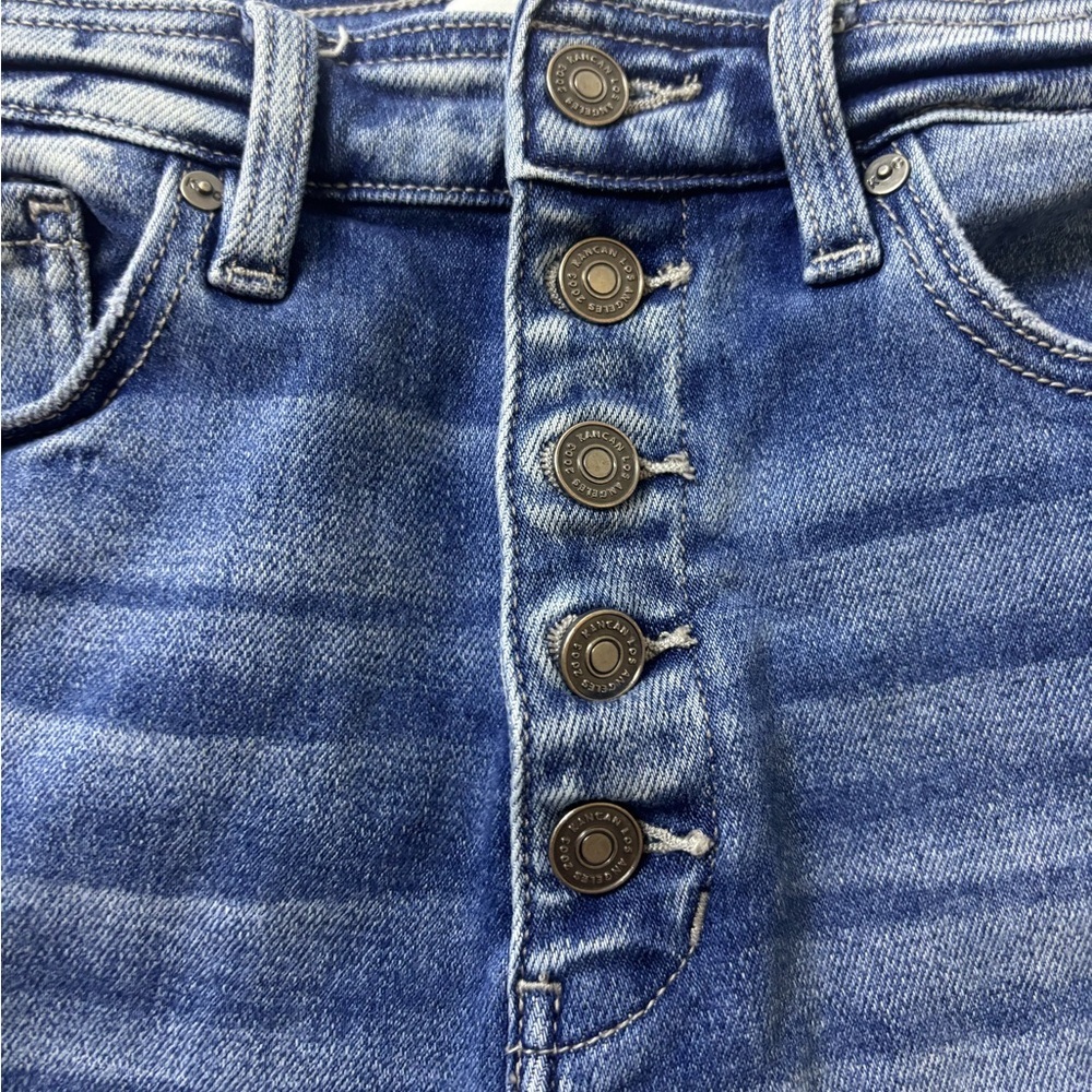 KanCan Distressed Blue Jean Shorts - Picture 3 of 10